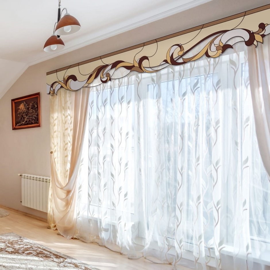 Шторы в оконный проем