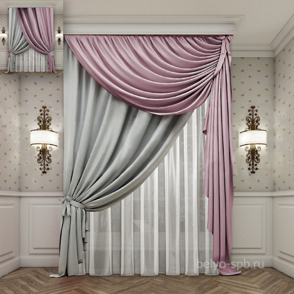 Шторы на кухонное окно с балконом