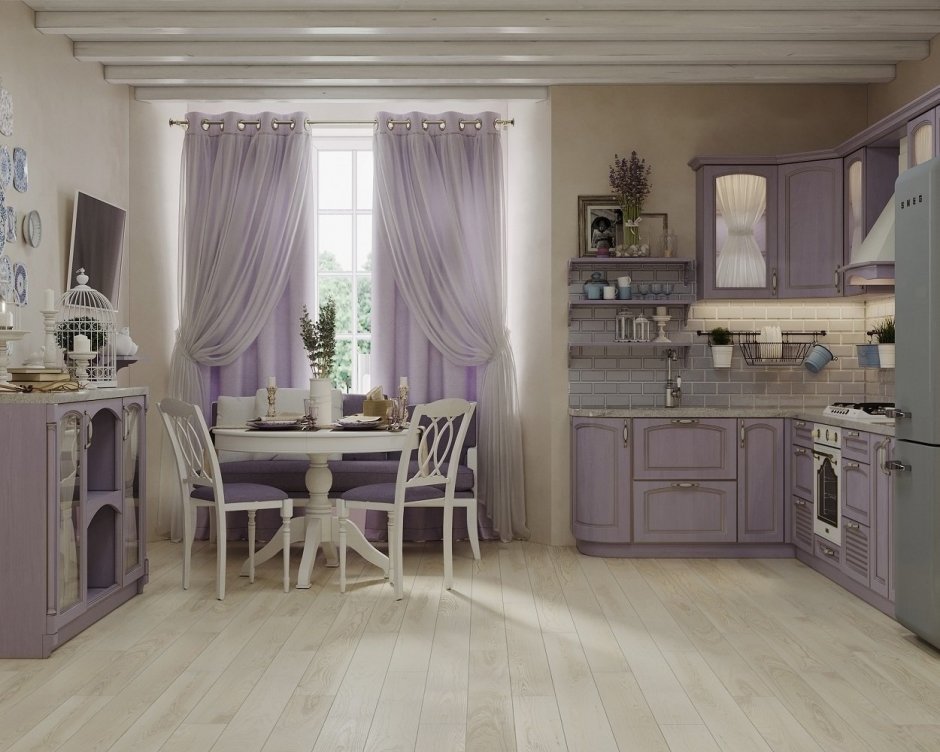 Кухня Венеция лиловый