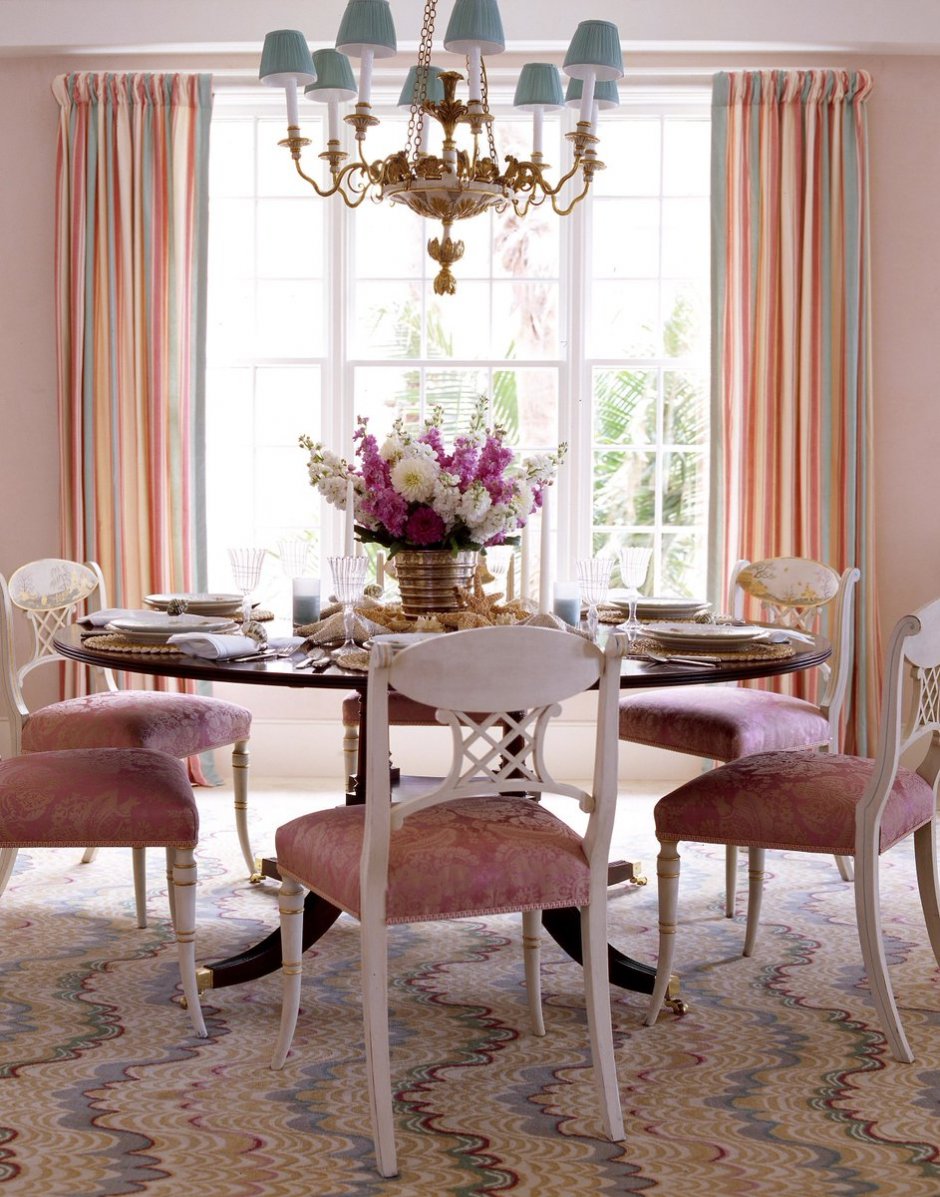 Пудровый розовый в интерьере кухни