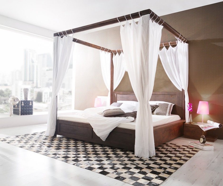 Спальня в стиле Ампир балдахин над кроватью
