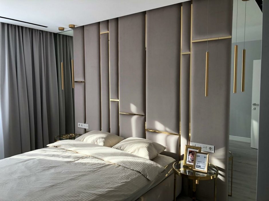 Мягкие стеновые панели для кровати