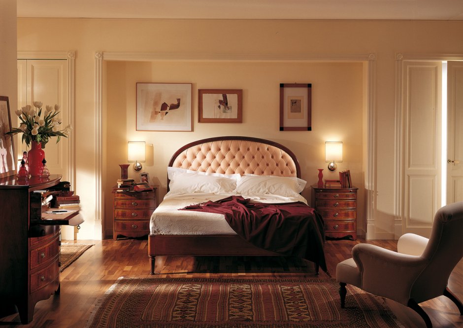 Британский стиль в интерьере спальни
