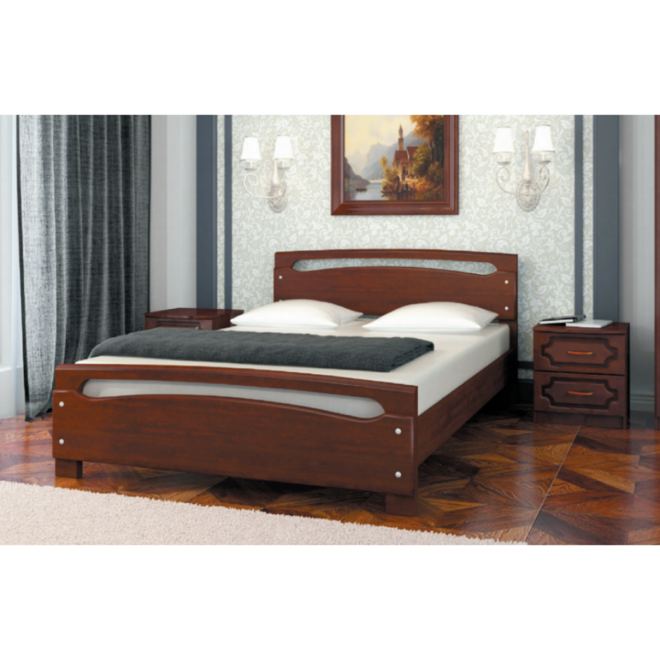 Кровать Камелия-2 дуб коньяк Браво мебель