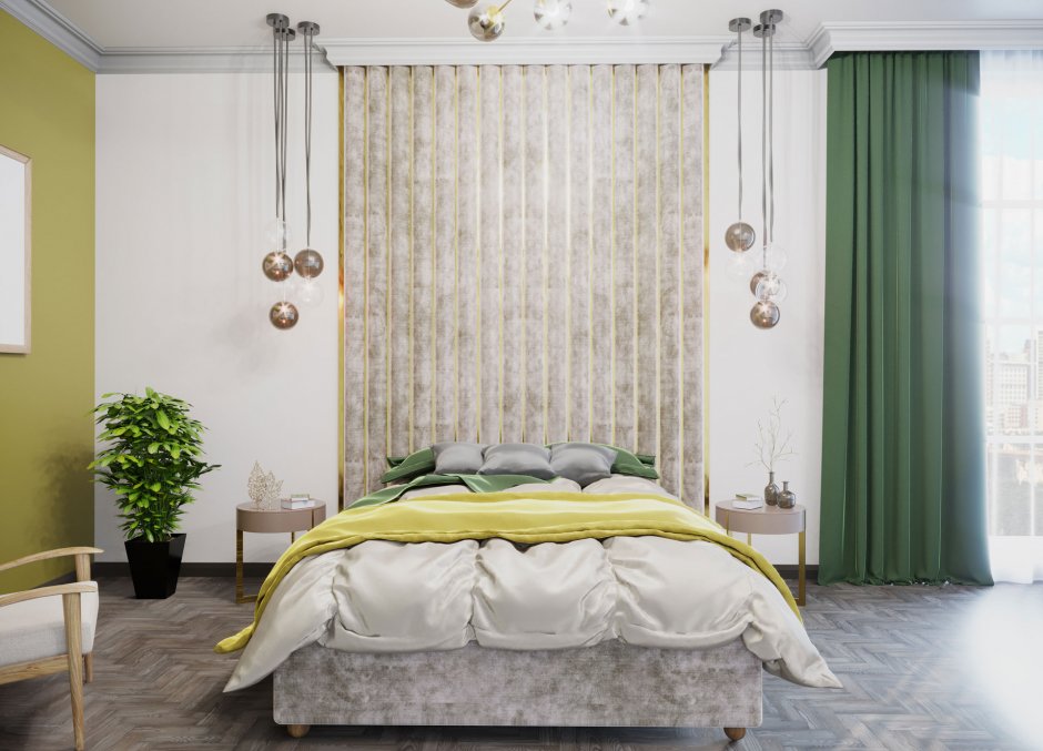 Мягкие стеновые панели для спальни в Леруа Мерлен