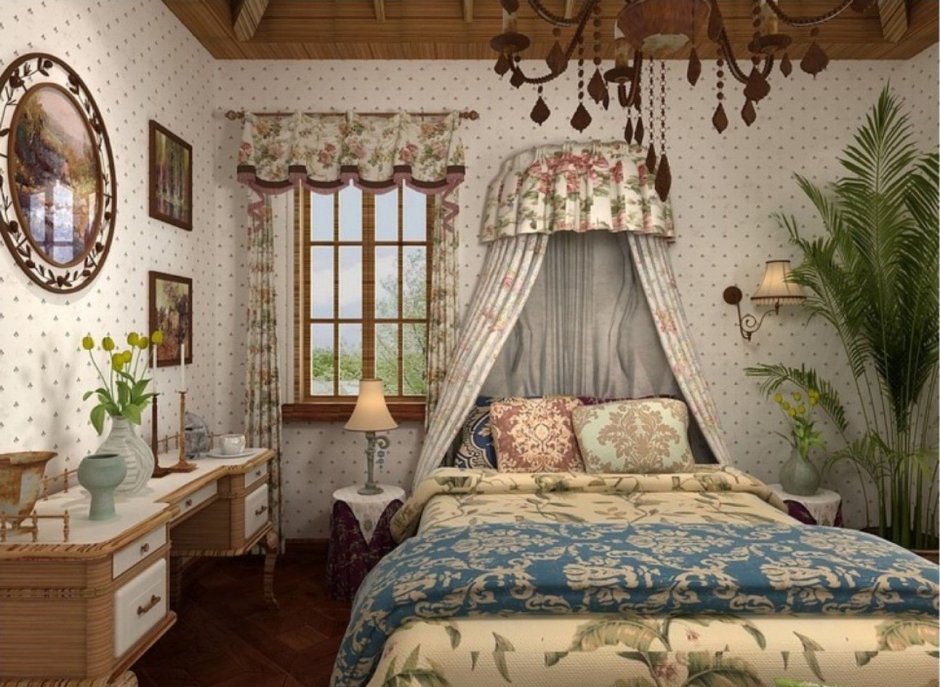 Спальня в стиле Кантри