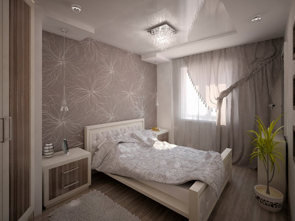 Великолепный и простой дизайн интерьера спальни