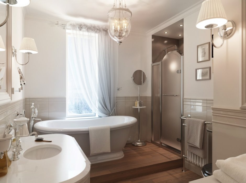 Ванная комната дизайн маленькая классика
