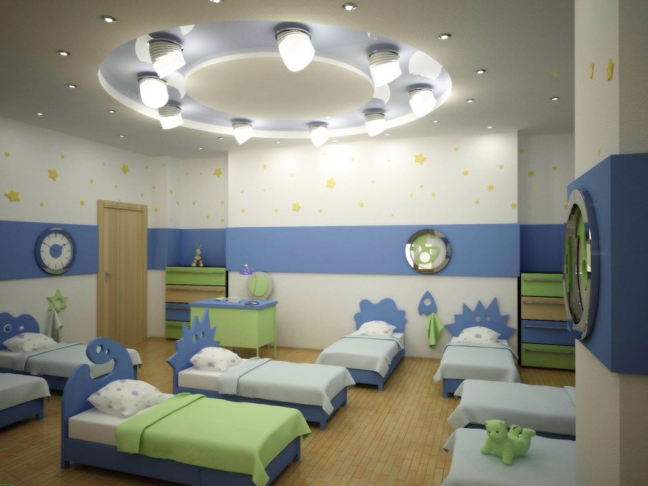 Спальня в детском саду