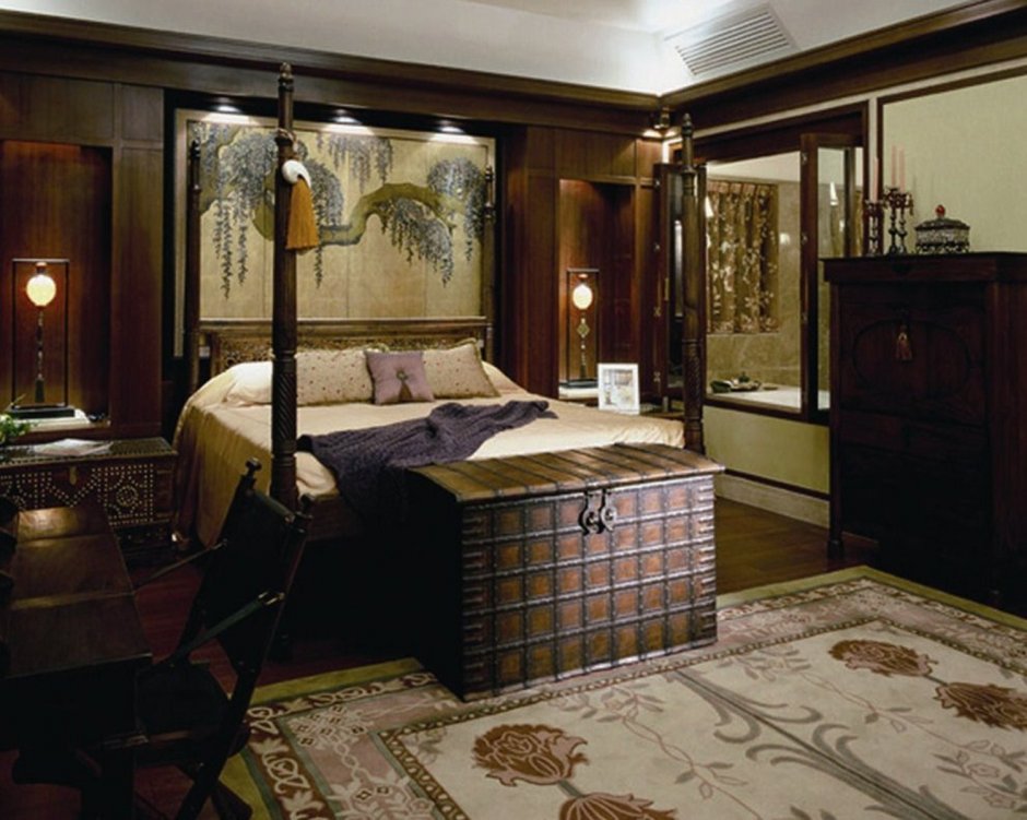 Спальня в ремесленном стиле