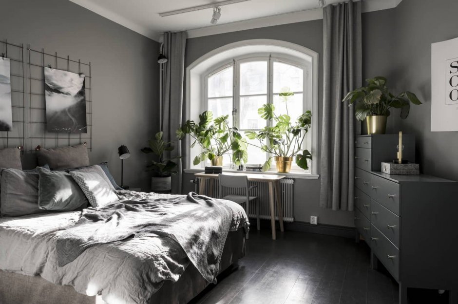 Красивые комнаты в серых тонах
