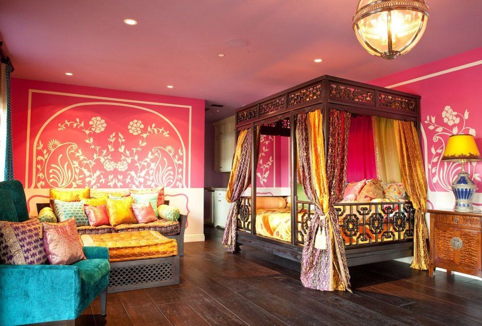 Спальня в стиле Индии