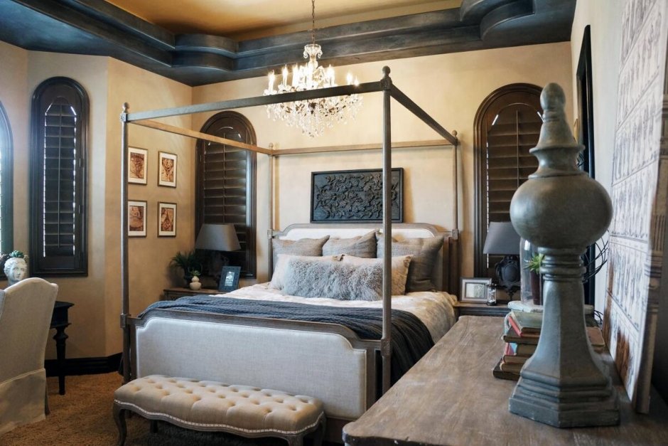 Маленькая спальня в средиземноморском стиле