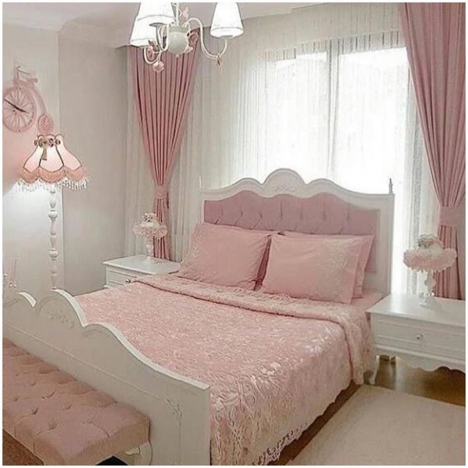 Комната для девочки в розовых тонах