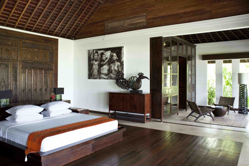 Спальня в индонезийском стиле