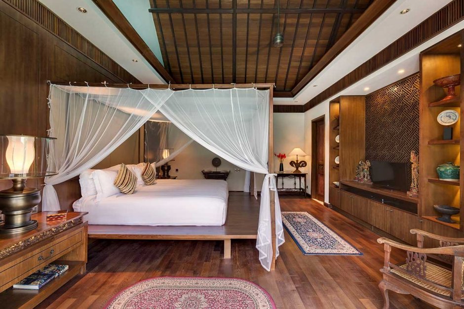 Современный Балийский стиль спальня