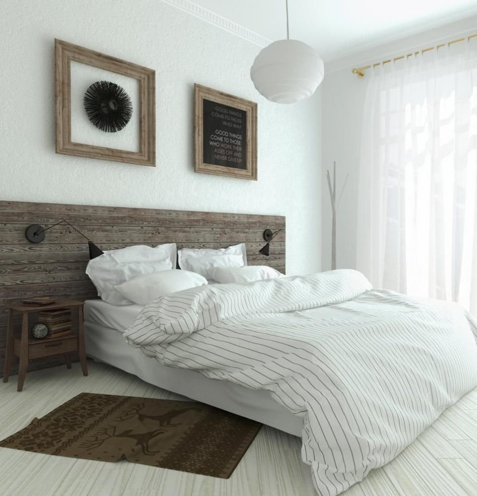 Спальник в скандинавском стиле