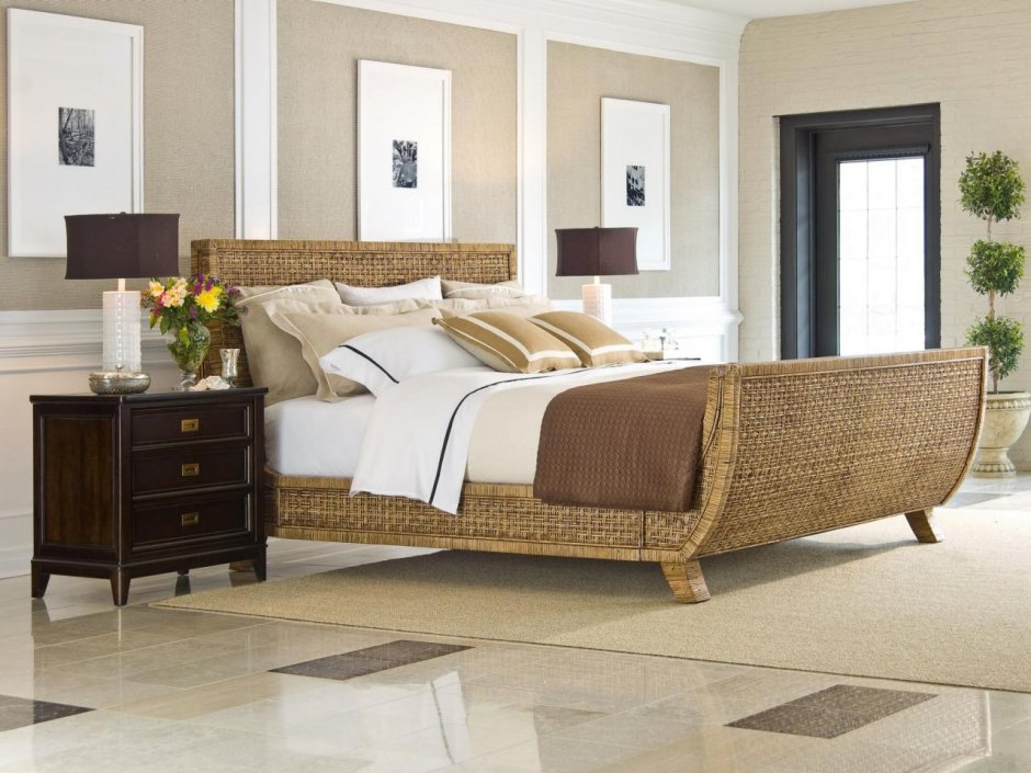 Бамбуковая мебель спальня