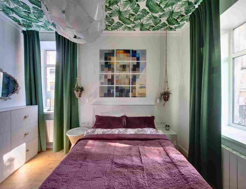 Маленькая зеленая спальня