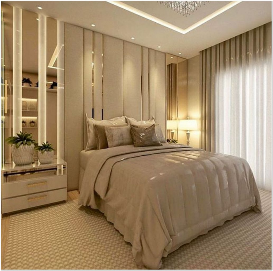 Красивая элегантная спальня