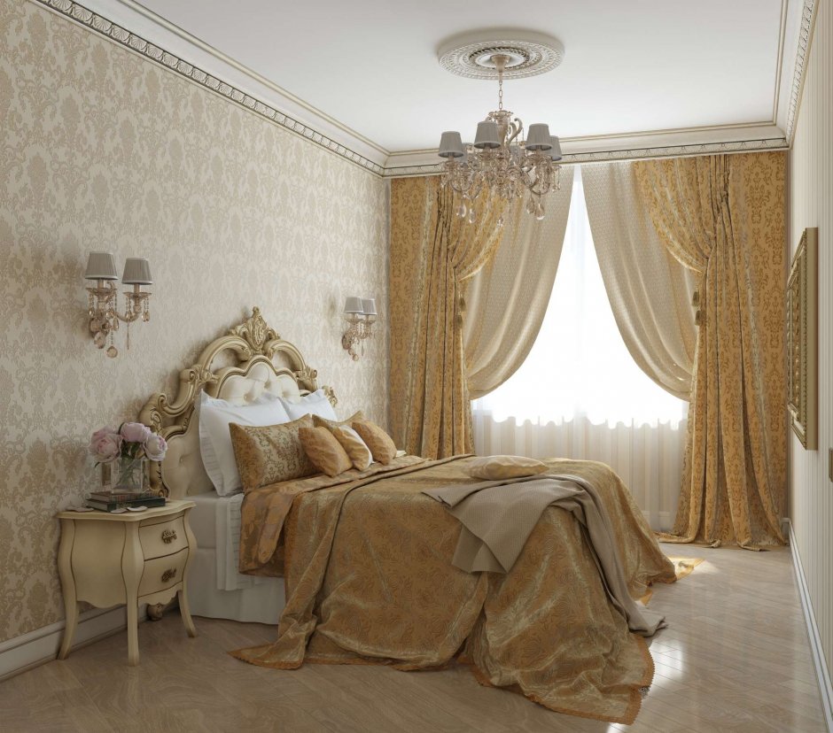 Интерьер комнаты в классическом стиле