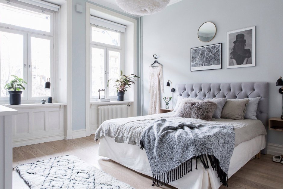 Спальня в стиле Скандинавия