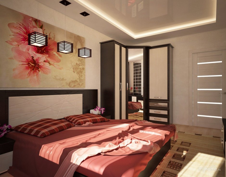 Спальня в японском стиле в хрущевке