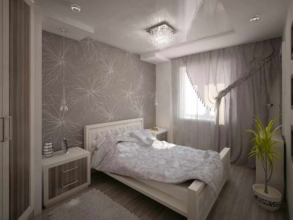 Спальня в современном стиле хайтек
