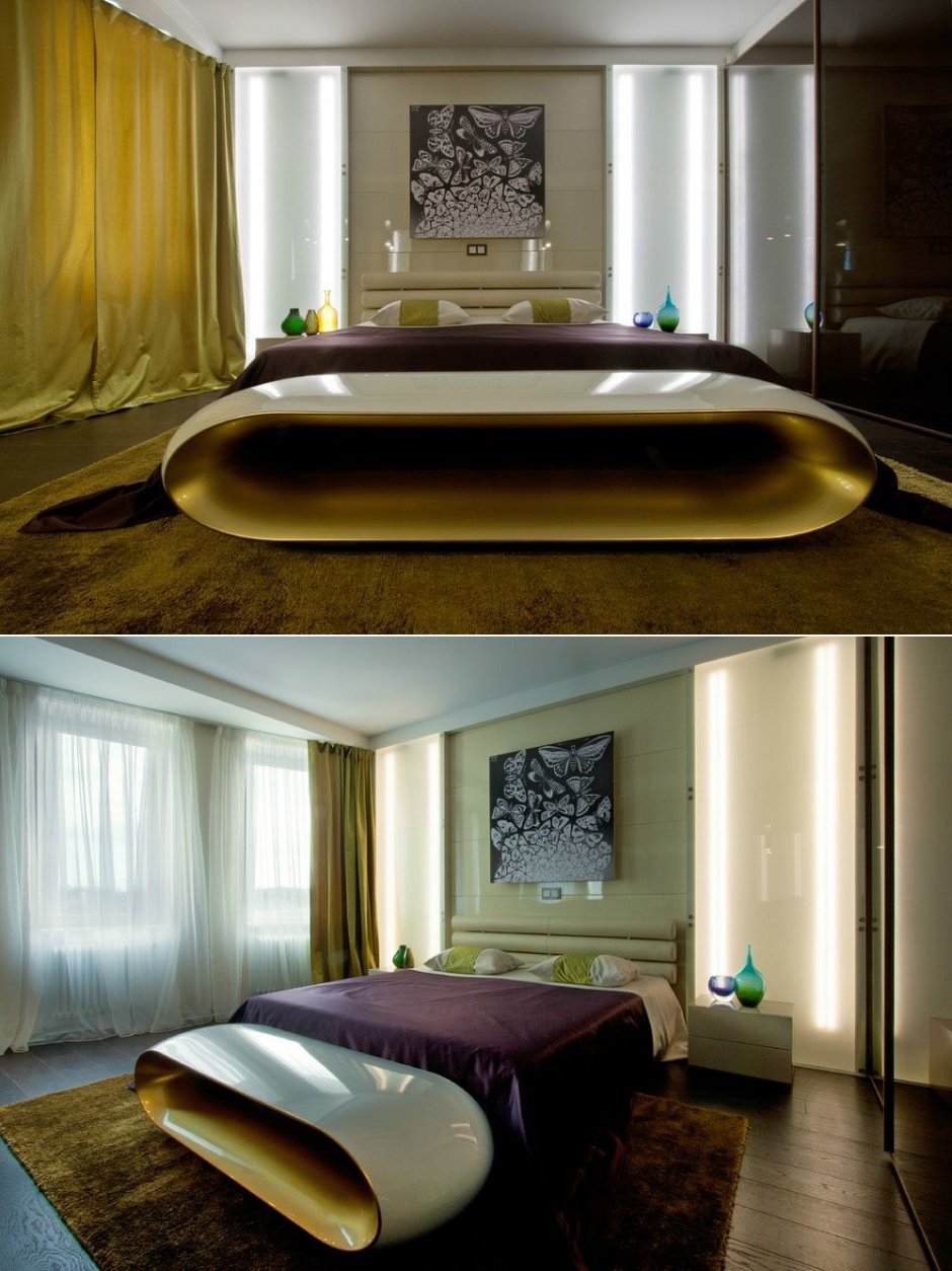 Необычные спальни в современном стиле