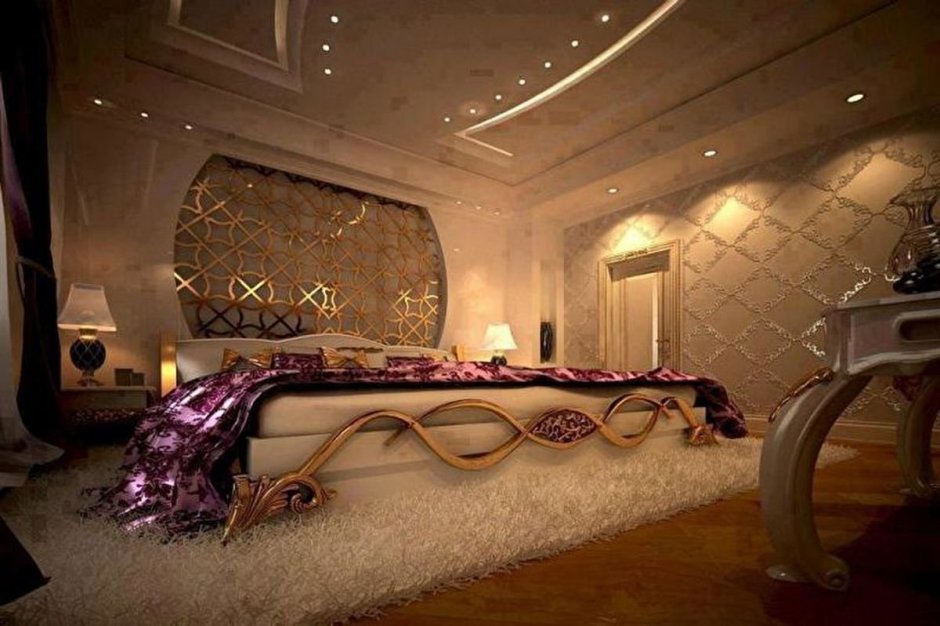 Красивые необычные спальни