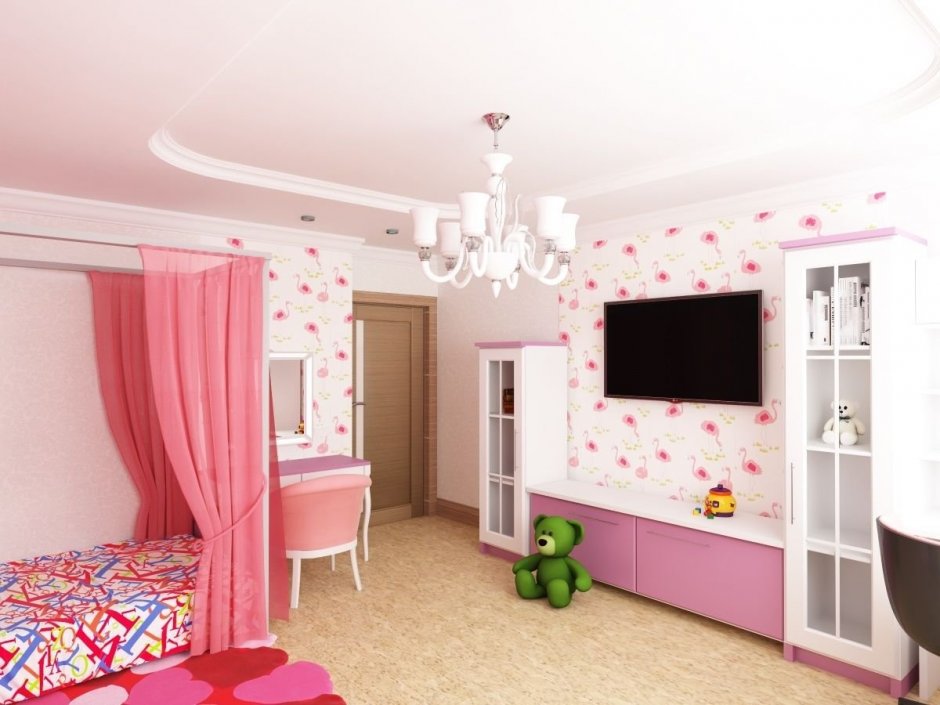 Детская комната для девочки школьницы