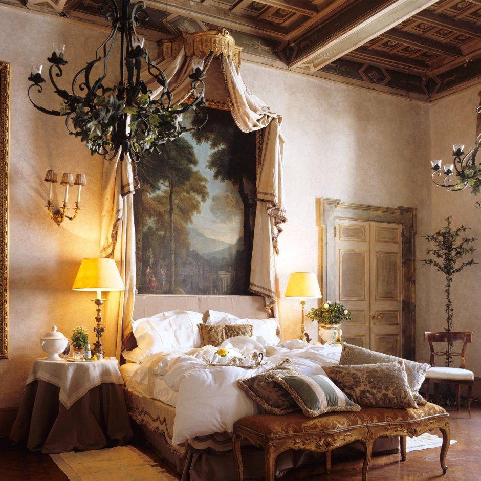 Интерьер спальни в итальянском стиле