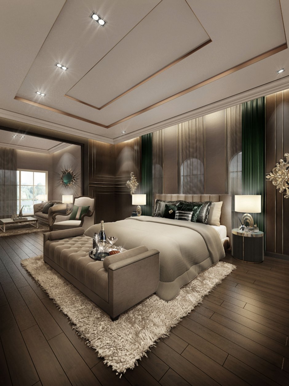 Элегантная спальня в современном стиле (32 фото)