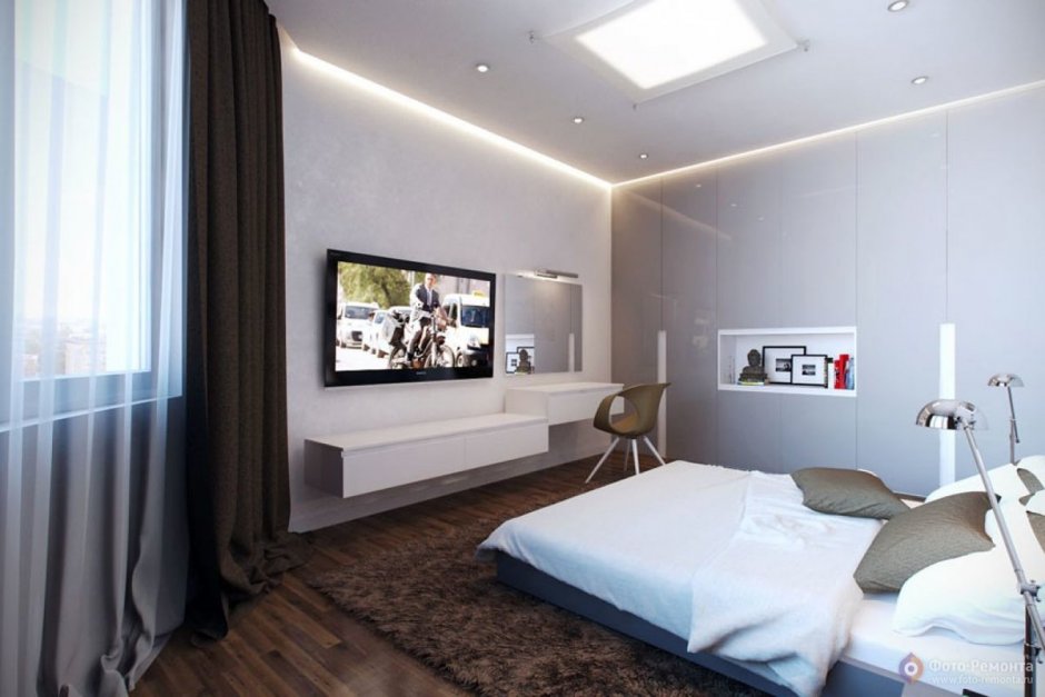 Спальная комната с телевизором