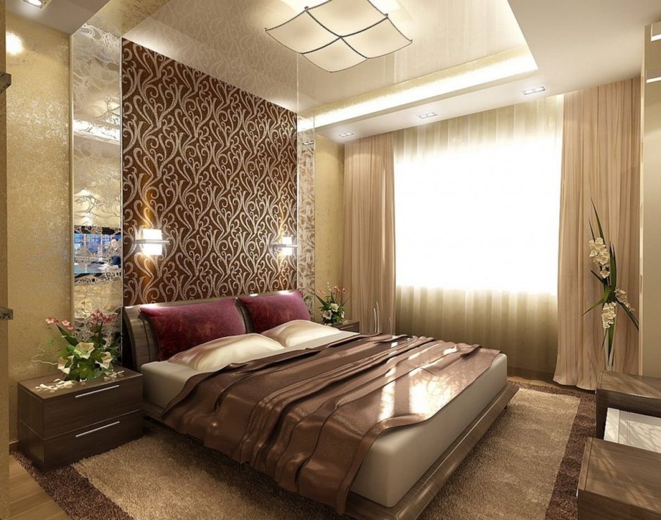 Спальня в шоколадном стиле