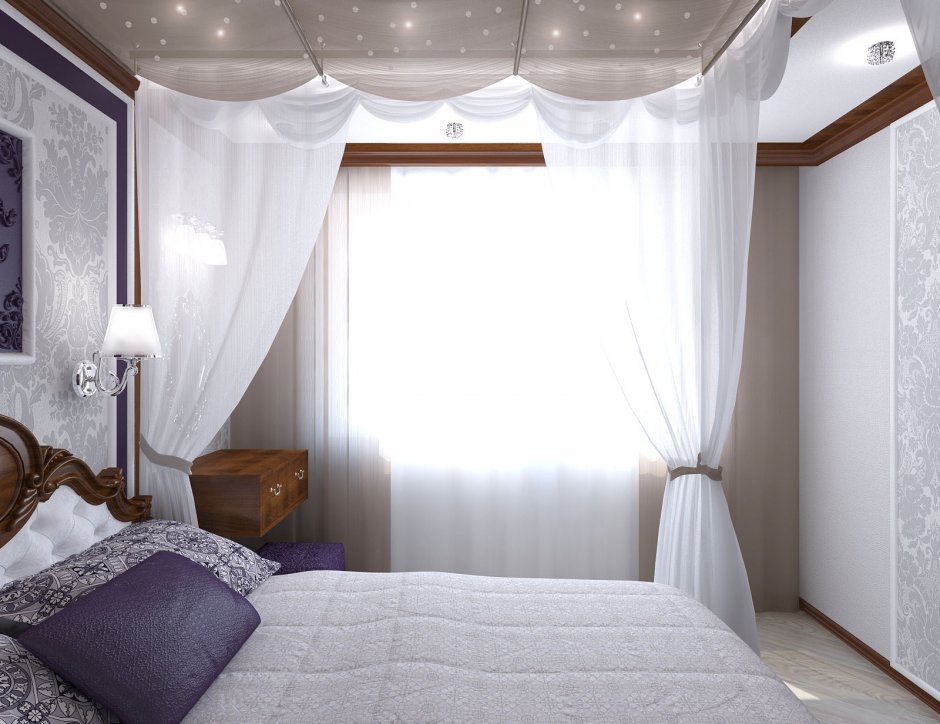 Маленькая спальня с балдахином