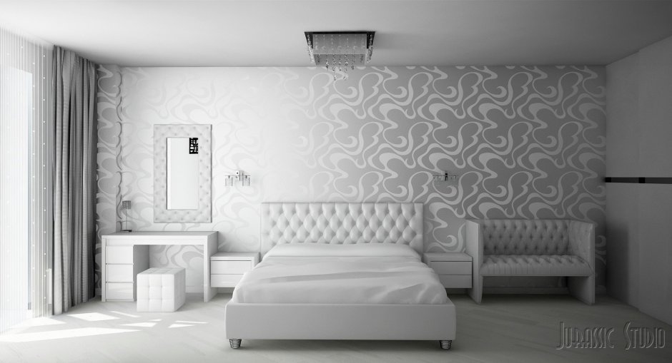 Спальни в современном стиле фиолетовый и серый