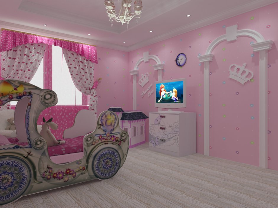 Бюджетный дизайн детской комнаты для Дочки