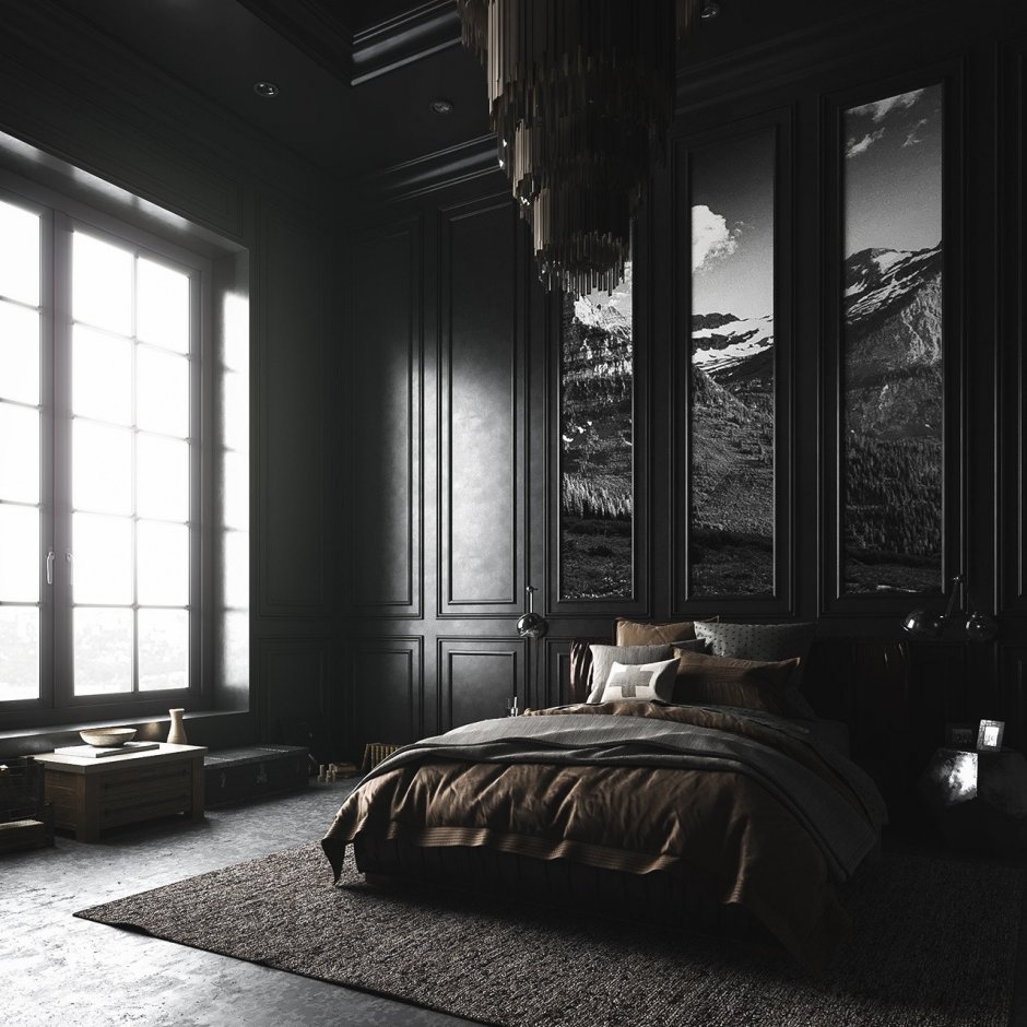 Мрачная спальня