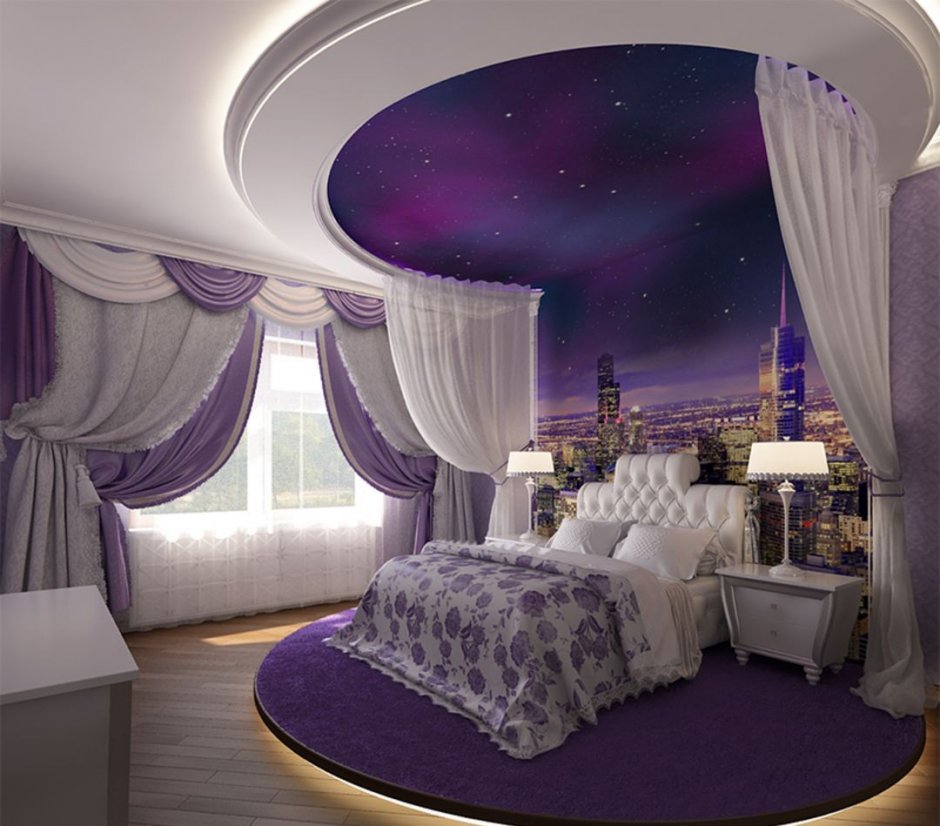 Комната в фиолетовый тонвх