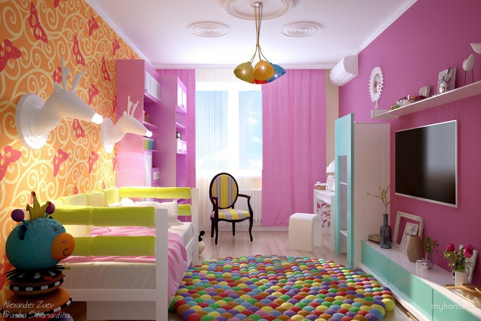 Комната для девочки 5 лет в современном стиле