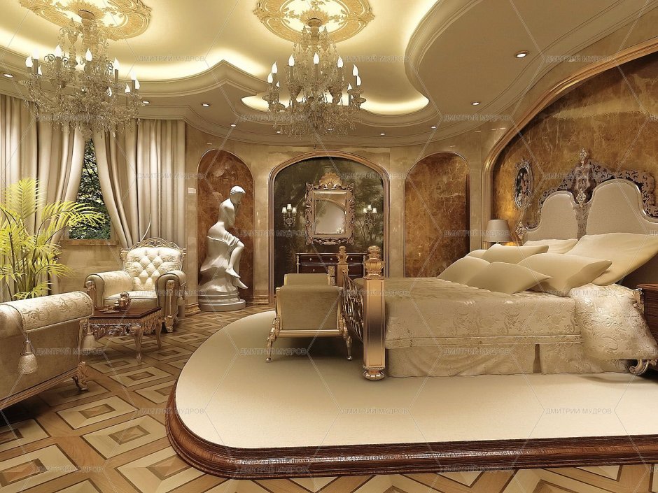Спальня в богатом доме