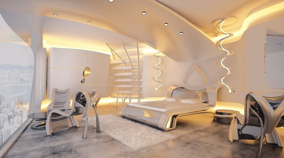 Комната в стиле будущего