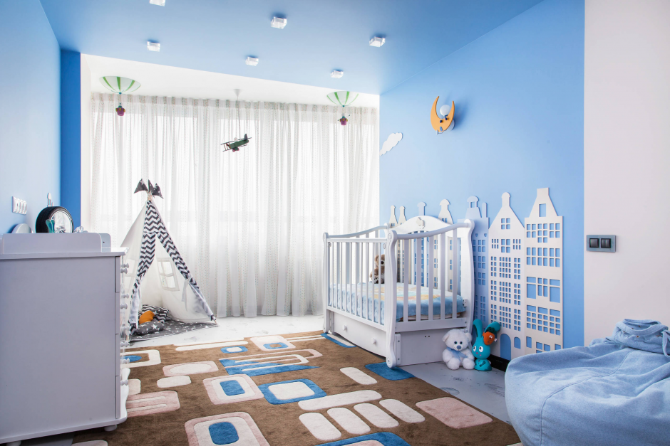 Интерьер детской комнаты для малыша