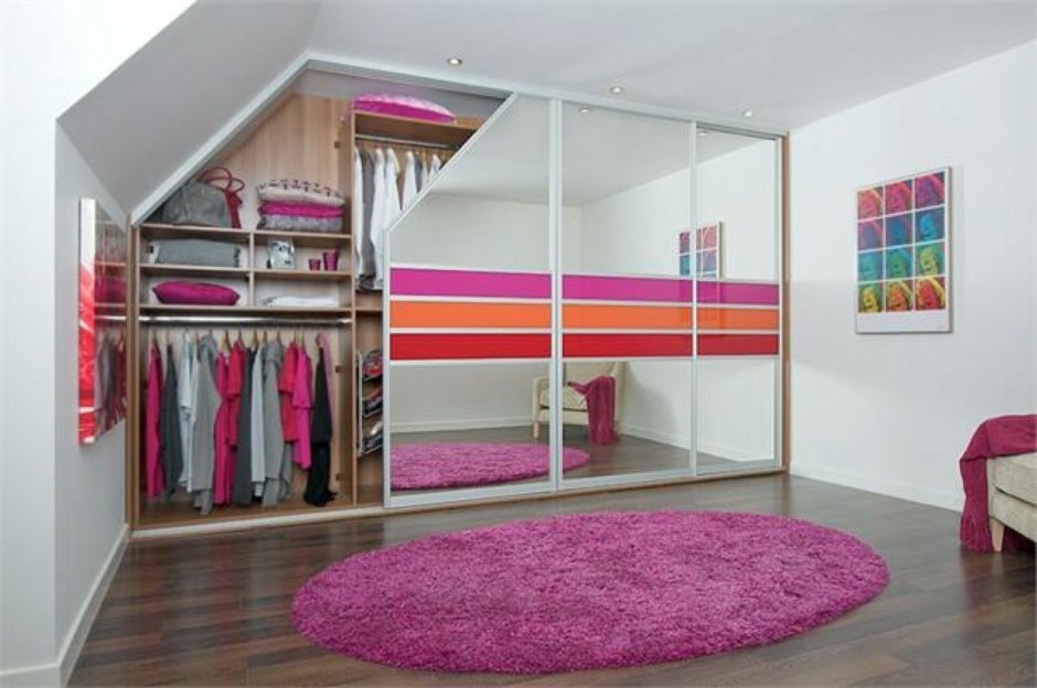 Комната для подростка с гардеробной