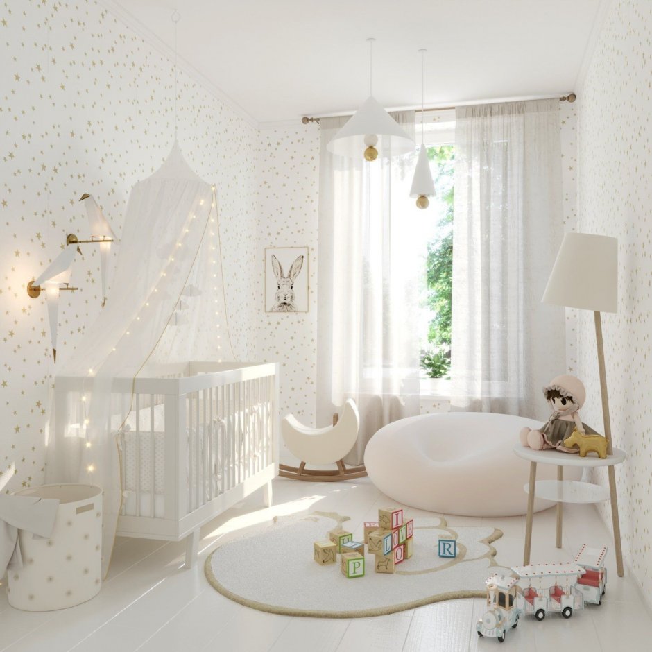 Шикарная комната для младенца .