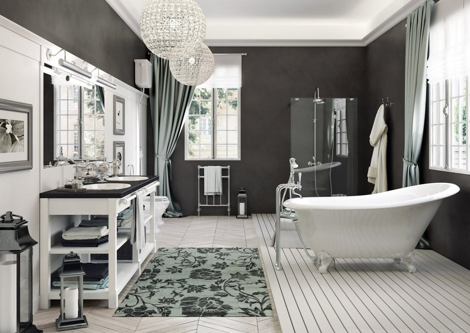 Ванные комнаты Викторианский стиль