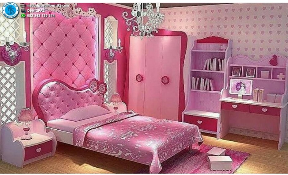 Комната для девочки 10 лет розовая
