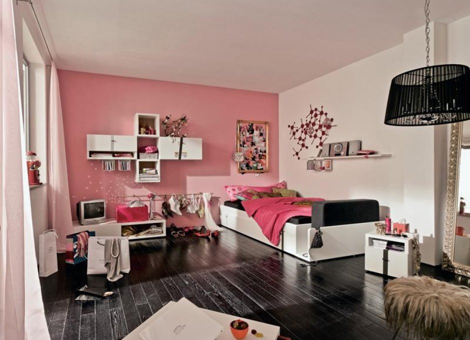 Современные комнаты для подростков девочек