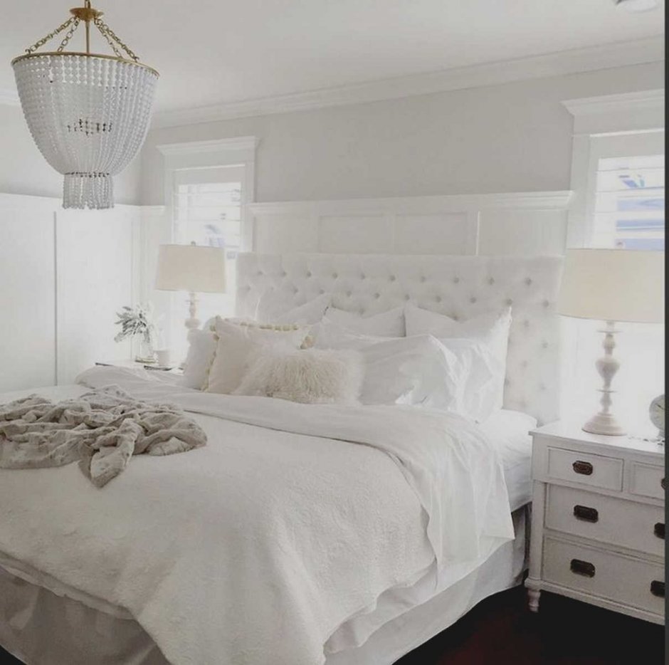 Белая спальня ikea